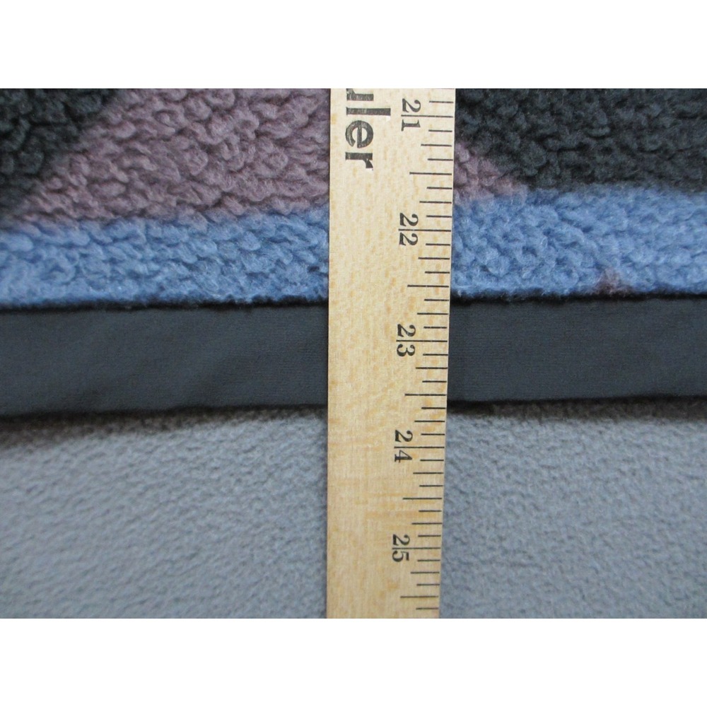 Mountain Hardwear Jacket Womens Medium Black Purple Hooded Southpass Fleece - Picture 9 of 11